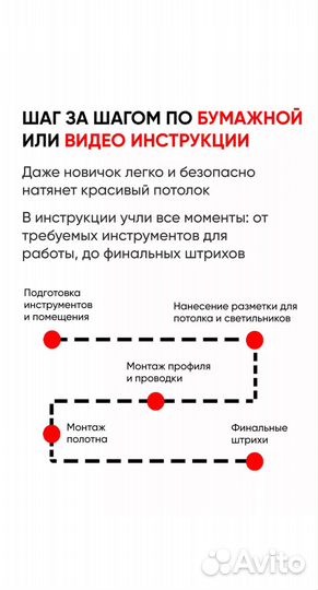 Натяжной потолок комплект 