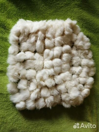 Снуд шарф из меха кролика