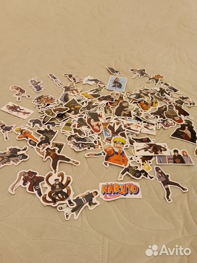 Наклейки аниме Наруто 100 шт