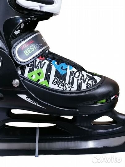 Коньки хоккейные раздвижные Tempus PW-211 Z