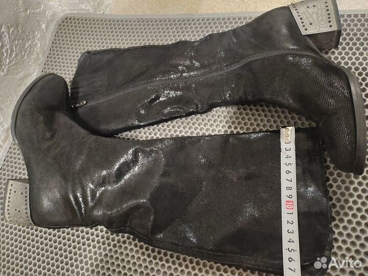 Сапоги женские демисезонные натуральная кожа 37