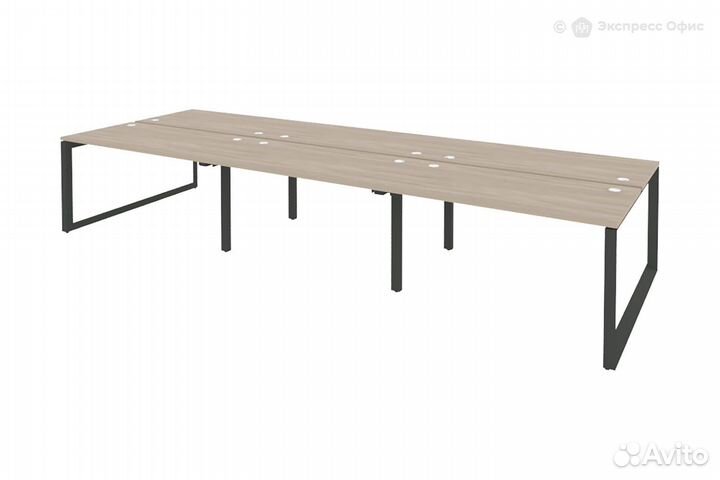 Стол-бенч двойной на О-образном м/к Onix O.MO-D.RS