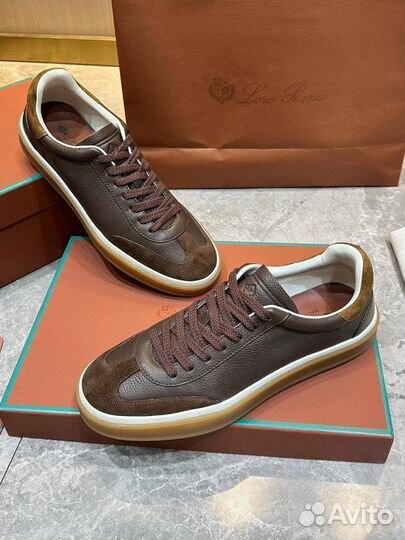 Кеды Loro Piana Tennis Walk кожа и замша