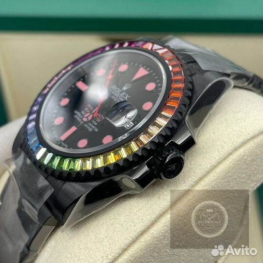 Rolex submariner Blanken Rainbow Circle