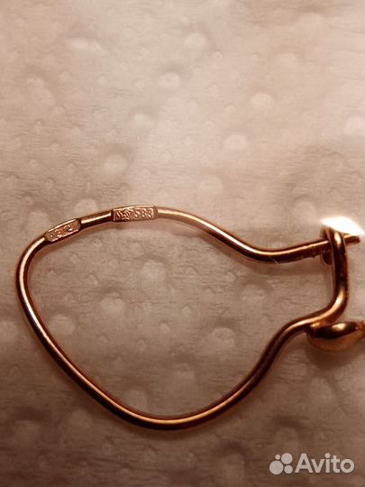 Золотые серьги СССР