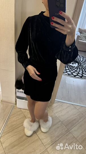 Бархатное платье