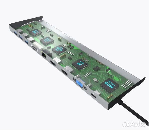 Док-станция Type-C 11 в 1 Multiport Aluminum LIN-0