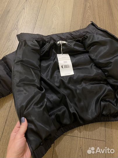 Куртка зимняя женская короткая пухлая XS-S черная