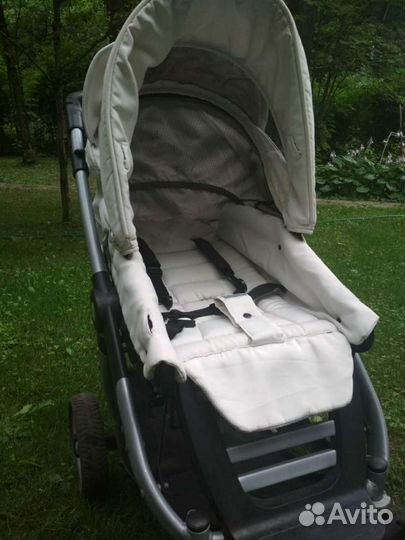 Коляска Teutonia Cosmo люлька+прогулка белая