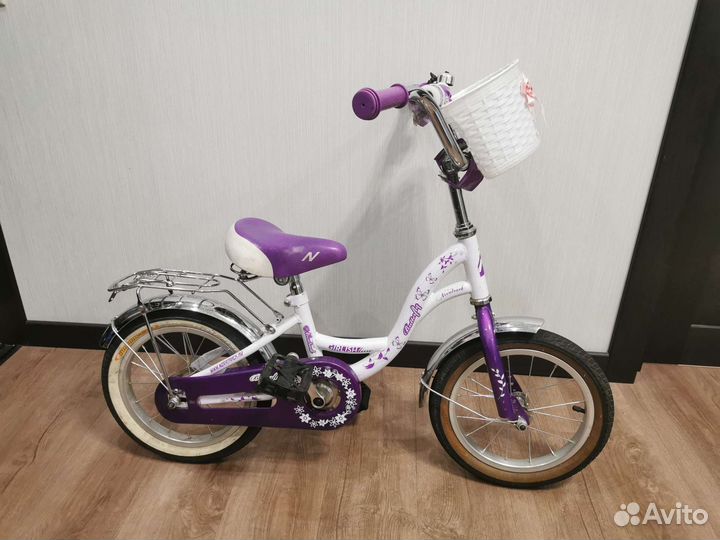 Детский велосипед Novatrack Butterfly 14