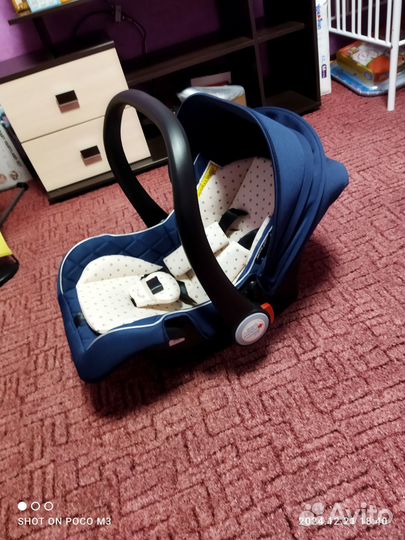 Люлька переноска автомобильная для новорожденных
