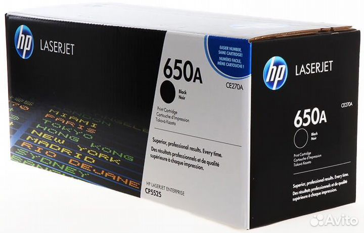 Картридж HP CE270A Оригинальный