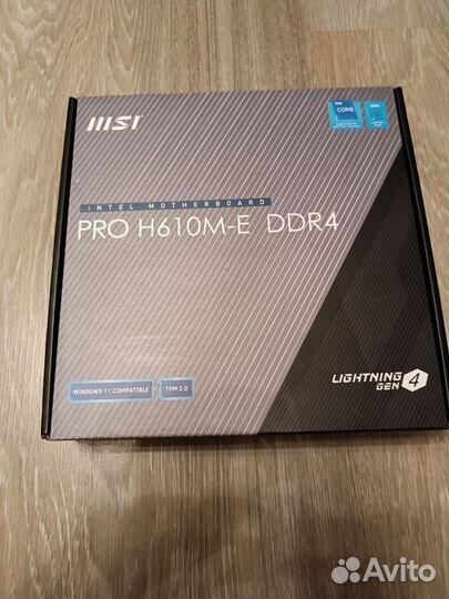 I3 13100F+Msi Pro H610 E+ Кулер