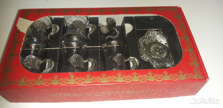 Турецкий чайный набор стаканы (армуду)