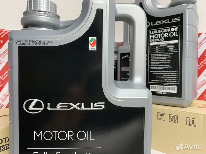 Масло моторное lexus 5w40 API SN 4л