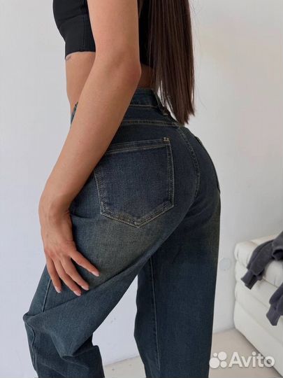 Джинсы женские прямые 46-48