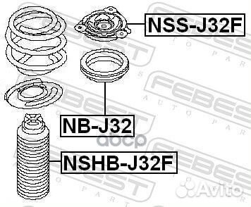 Опора переднего амортизатора nssj32F Febest