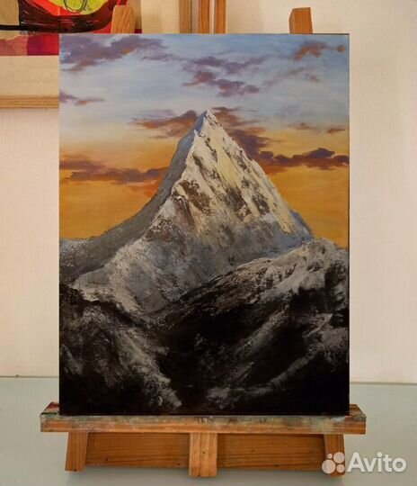Картина маслом Горная вершина