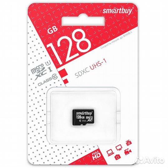 Microsdxc 128GB карта памяти Smartbuy