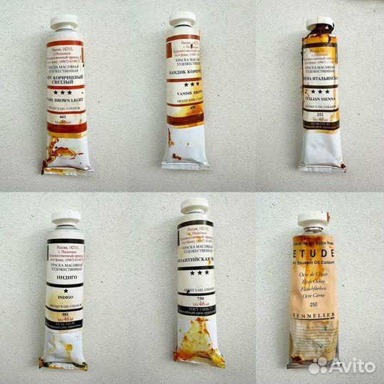 Подольские Масляные краски 46мл(в нал21 шт)подарок