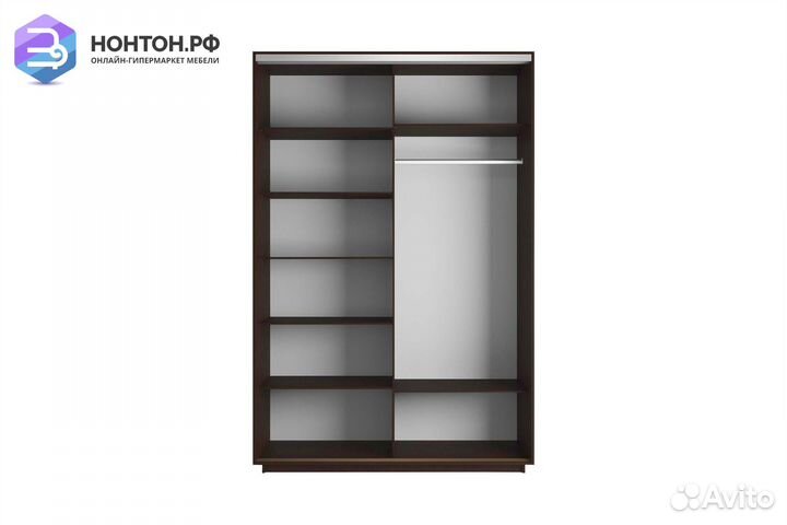 Шкаф-купе 2-х дверный Нонтон фото №1003 / венге