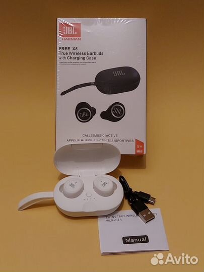 JBL free X8 беспроводные наушники новые