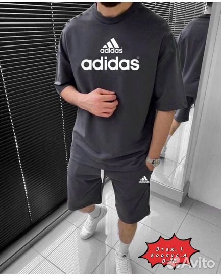 Летний костюм шорты и футболка adidas