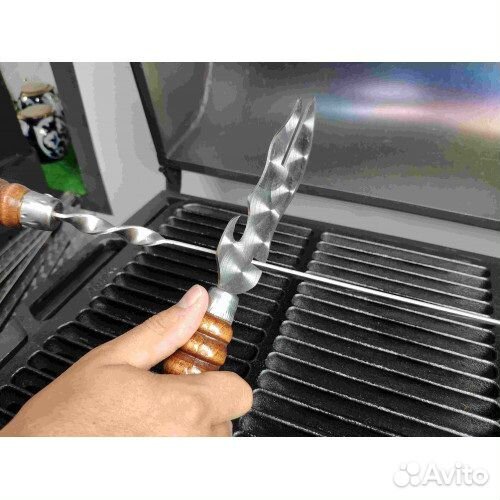 Нож для мяса, для снятия мяса с шампура