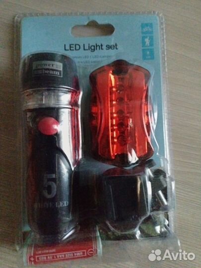 Фонари велосипедные, набор