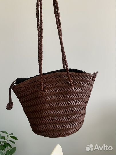 Сумка zara из натуральной кожи