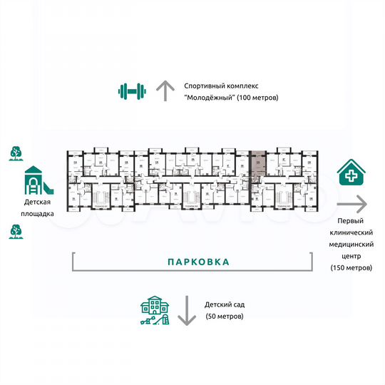 Квартира-студия, 26,2 м², 7/9 эт.