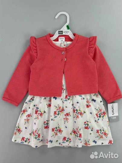 Платье боди для девочки и жакет 68 74 80 92