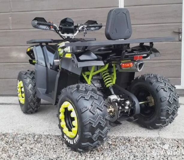 Квадроцикл Motoland Wild Track 200 LUX черно-зелен