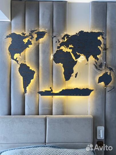 Карта мира(панно на стену)