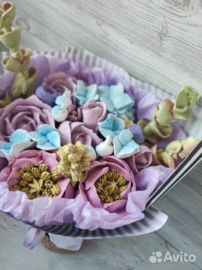 Сладкий букет из зефира