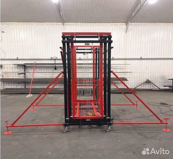 Строительная тура с электроподъемником