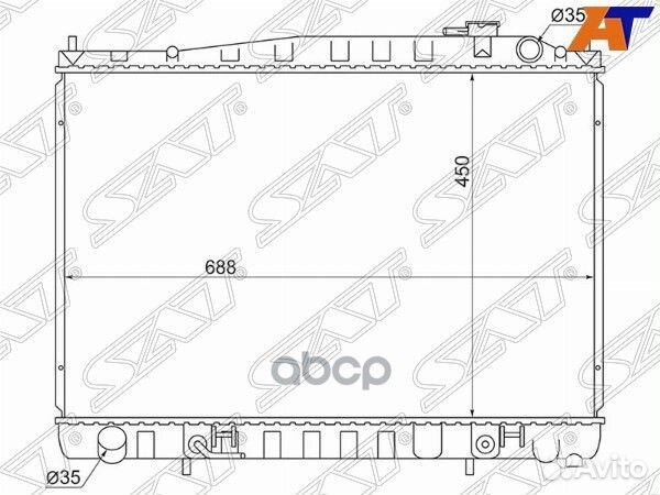 Радиатор Nissan Cedric 95-04 / Gloria 95-04