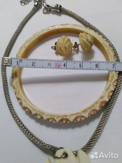 Украшения комплект из кости.Африка.Винтаж