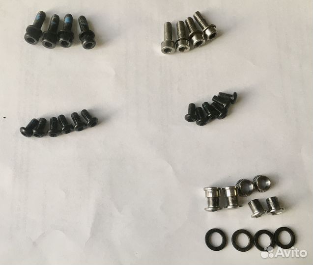 Бонки, болты, хомут, тормоза, флягодержатель