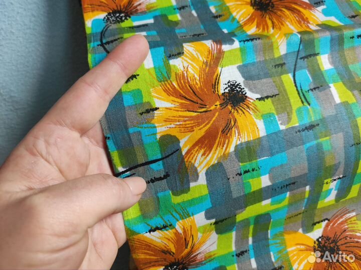 Ткань хлопок Ситец СССР отрез 6м*88см