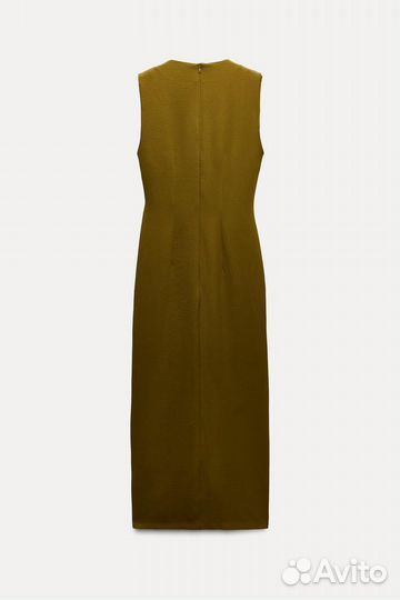 Платье zara миди С драпировкой И деталями