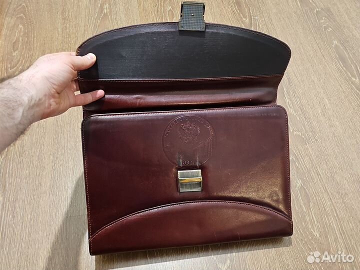 Мужской кожаный портфель бу