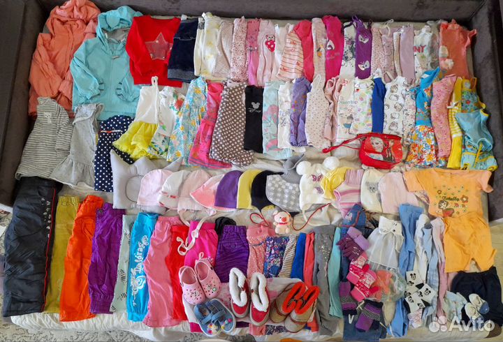 Пакет вещей на девочку 80 86 размер