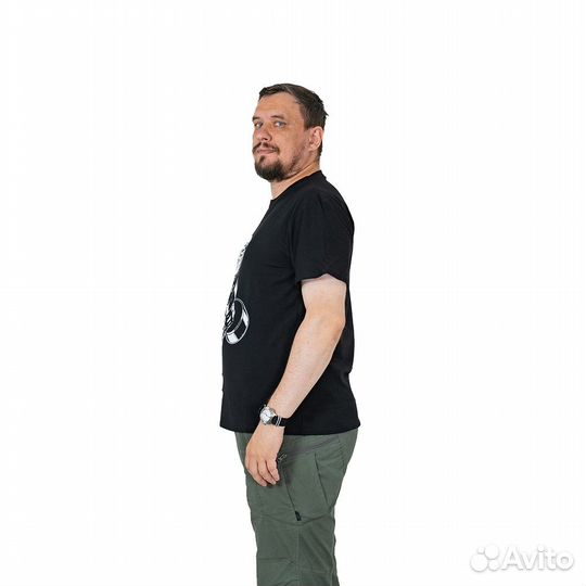 62830 Футболка Горилла с гантелей черный (KG, 64