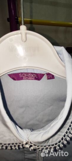 Школьная блузка 134 бу