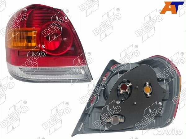 Фонарь задний toyota echo, toyota platz, toyota pl