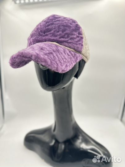 Бейсболка женская из натуральной овчинки