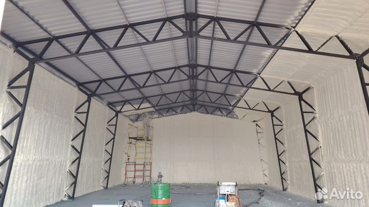 Утепление автосервисов и гаражей ППУ