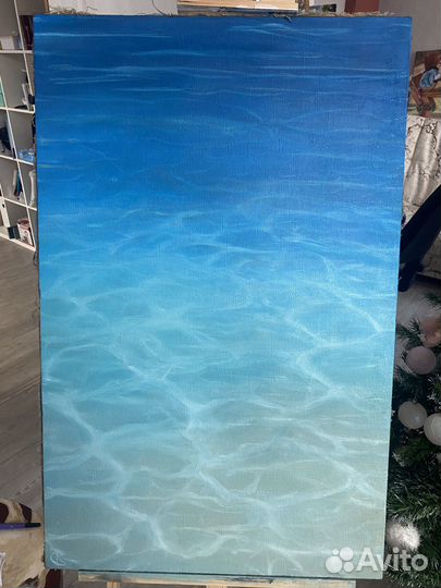 Картина маслом на холсте морской пейзаж