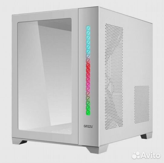 Корпус Ginzzu V400 Белый Аквариум-Кубик